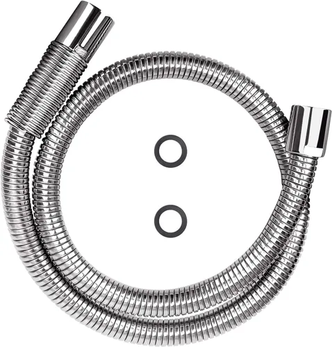 Manguera de preenjuague de 44 pulgadas, kit de repuesto de manguera de acero inoxidable flexible para fregadero de cocina comercial en fregaderos de