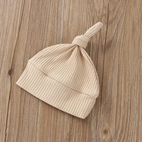 Miniatura 3 de Mameluco de punto de manga larga para bebé recién nacido, para recién nacido, con gorro, para llegar a casa