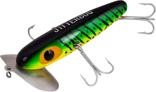 Miniatura 32 de Arbogast Jitterbug Topwater Bass - Señuelo de pesca para pesca nocturna Fire Tiger