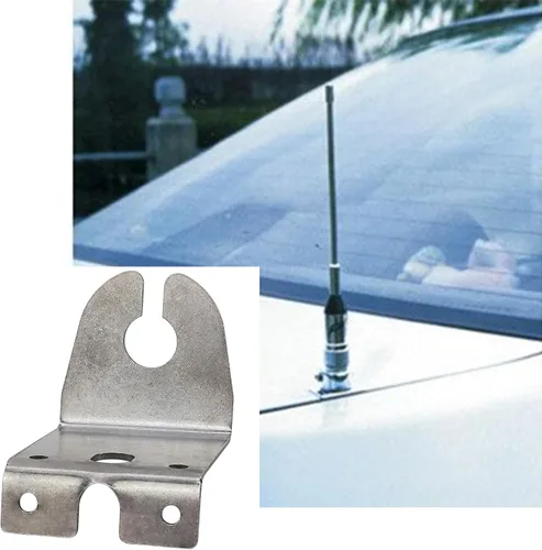 Miniatura 7 de Soporte de montaje de antena de vehículo CB para antena de radio de jamón VHF UHF CB