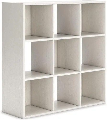 Miniatura 47 de Diseño exclusivo de Ashley Paxberry. Organizador de almacenamiento o librero moderno de 6 cubos, color blanqueado