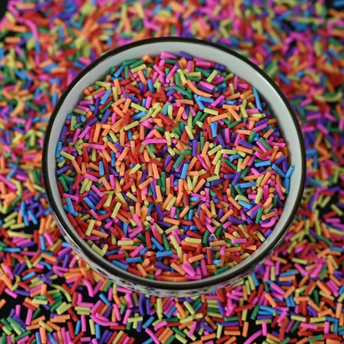 Miniatura 5 de LIKETURE Gránulos Falsos 110g (3.88 oz) Gránulos de Arcilla Polimérica No Comestibles Gránulos Falsos Gránulos de Plástico para Decoración