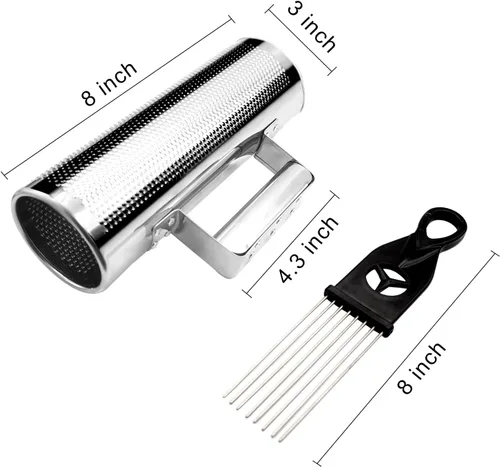 Miniatura 4 de EastRock Güiro Shaker de Acero Inoxidable de 8" x 3" Instrumentos Musicales de Percusión con Rascador