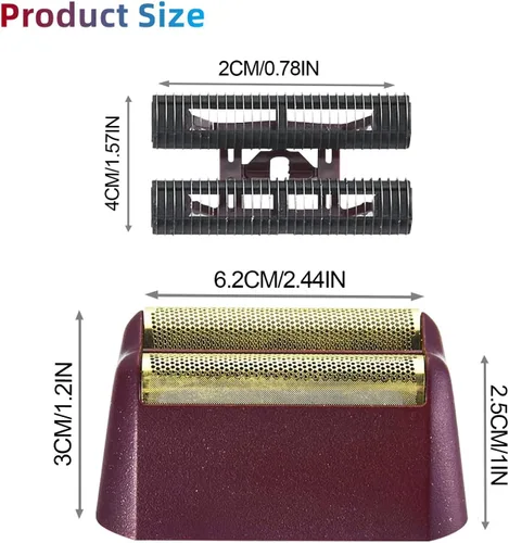 Miniatura 4 de Serie 5 Star Finale - Hoja de repuesto para afeitadora y barra de corte compatible con cabezales de lámina wahl 7031-100/7043-100, apto para rojo