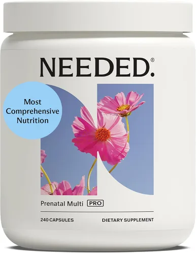 Needed. Prenatal Multi Pro | Multivitamínico con cápsulas de colina para prenatal, embarazo, lactancia materna, posparto | Formulado por expertos y