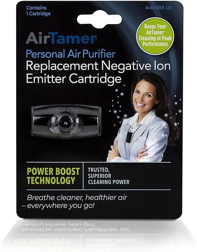 AirTamer Cartucho emisor de iones negativos de repuesto para purificador de aire personal, fabricado para AirTamer modelo A320 (negro)