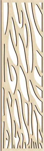 Miniatura 54 de 9 3/8"W x 24 3/8"H x 1/4"T Bristol Decorativos Paneles de Pared de Madera Calado, Cereza