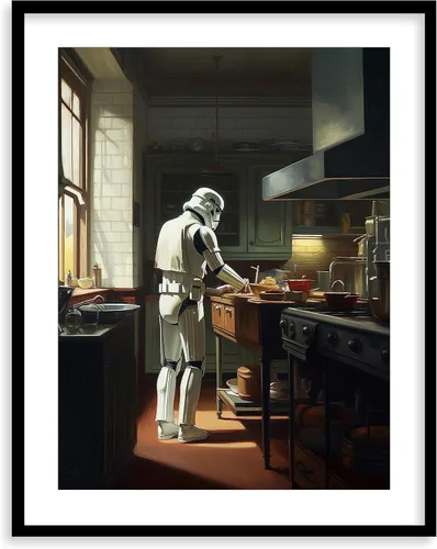 Miniatura 30 de Impresiones de Arte para Cocina de Star Wars - Impresión Giclée de Arte Fino Premium - Póster de Impresión Estético de Darth Vader Boba Fett Yoda