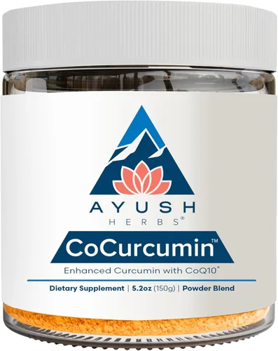 Ayush Herbs Cocurcumina en polvo, músculo altamente absorbible, apoyo articular y cognitivo, 5.2 onzas