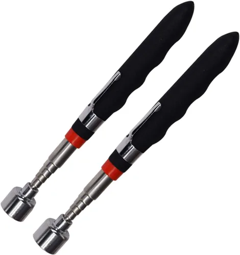Miniatura 7 de Herramienta de recogida magnética flexible, palo de recogida extensible y plegable, extensible hasta 22.8” con capacidad de tracción de 20LB, útil