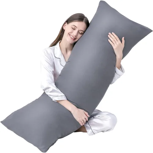 Miniatura 25 de DOWNCOOL Relleno de Almohada Grande para el Cuerpo - Almohada Transpirable de Cuerpo Completo para Personas que Duermen de Lado - Almohada de Cama