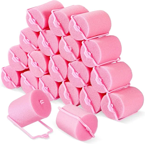 Miniatura 11 de Geyoga 18 rodillos de esponja para el cabello, rizadores grandes de espuma suave, rizadores de peluquería de gran tamaño para mujeres
