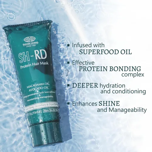 Miniatura 2 de SH-RD Mascarilla capilar para cabello seco dañado, acondicionador profundo para reparación de cabello rizado y tratado con color, producto