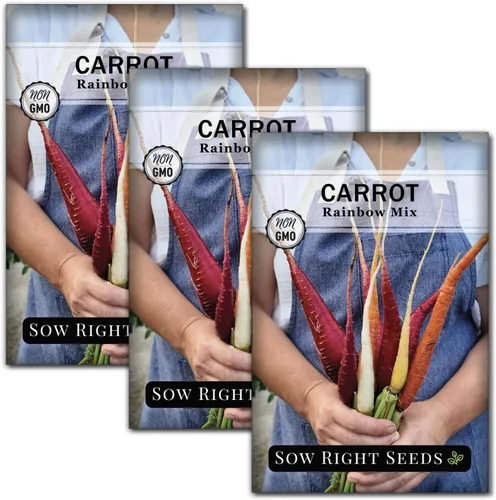 Miniatura 8 de Sow Right Seeds - Semillas de zanahoria Rainbow Mix para plantar - Paquete de reliquia sin OMG con instrucciones para plantar un huerto casero