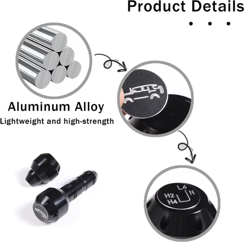 Miniatura 6 de Pomo de palanca de cambios de automóvil de repuesto para Toyota FJ Cruiser 2007-2021, accesorios de aleación de aluminio, manija de palanca