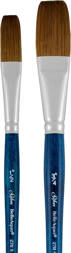 Miniatura 23 de Silver Brush Limited BA-2753S BelleAqua - Juego de pinceles redondos básicos para acuarela, 3 piezas, mango corto profesional, juego de pinceles Set