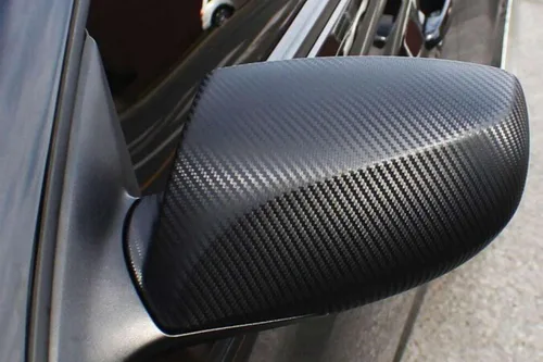 Miniatura 7 de 2 piezas de 4 x 8 pulgadas (10 x 20 cm) muestra de fibra de carbono negro genuino 3M 2080 para envoltura de vinilo de automóvil, película adhesiva