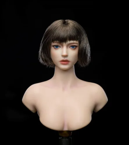 Miniatura 5 de Esculpe de cabeza femenina a escala 1/6, figura de acción de anime de belleza para niña, cabeza tallada para soldado femenino de 12 pulgadas, PH TBL