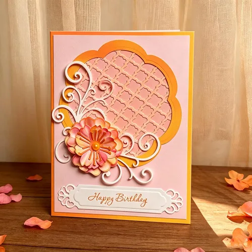 Miniatura 5 de Lapoo Troquel de corte de flores para álbumes de recortes, troqueles de corte de metal duradero para álbumes de recortes, álbum de fotos, tarjeta