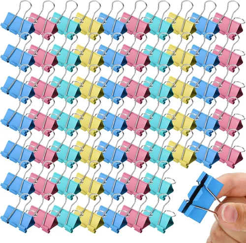 Miniatura 8 de Yexiya 300 Pcs Small Binder Clips Sturdy 0.75 Inch Pink Paper Med Clips Office Supplies Paper Clamps for Office Teachers Students School Business