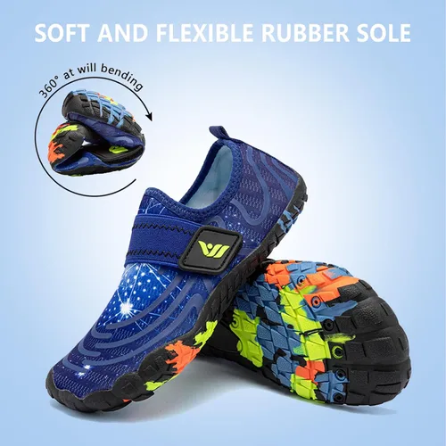 Miniatura 5 de CIOR Zapatos de agua para niños y niñas, cómodos zapatos deportivos con punta cerrada, sandalias deportivas para caminar