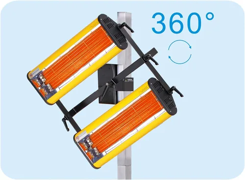 Miniatura 9 de Solary Lámpara de curado de pintura infrarroja de onda corta de 2100W 110V, lámpara de calor corporal automática con temporizador inteligente, móvil