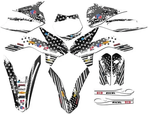 Miniatura 8 de Kit de base gráfica SX 105 Merica Grey Senge 2013-2014 compatible con KTM