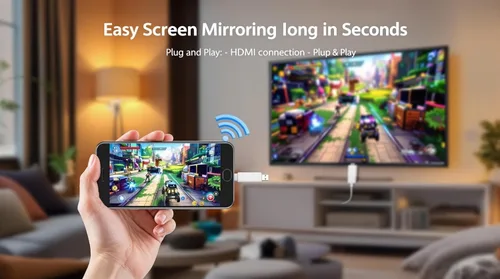 Miniatura 3 de Transmisor y receptor HDMI inalámbrico 4K a 1080P HD Latencia ultrabaja 5G/2.4G Espejo de pantalla Plug & Play para laptop, TV, proyector