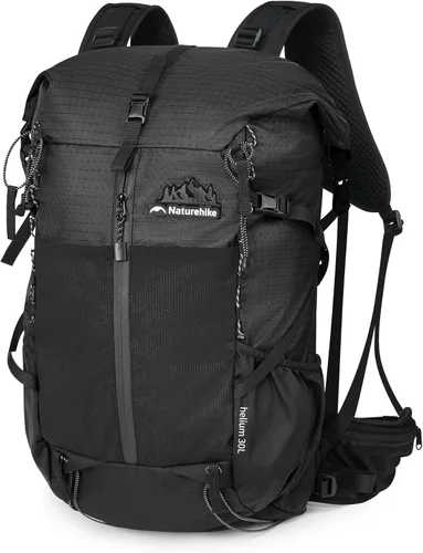Mochila de senderismo Naturehike, mochila de viaje de 30+5 l con tela macromolecular, mochila de día de senderismo con sistema de mochila AIR para