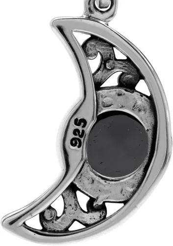 Miniatura 25 de Silvershake Aretes colgantes o colgante o colgante de plata de ley 925 chapada en oro amarillo con dije o colgante con cadena de 18 pulgadas