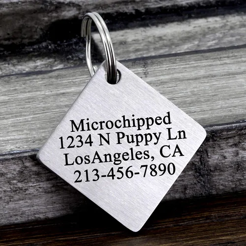 Miniatura 2 de Ultra Joys Etiquetas de identificación personalizadas de perros y gatos para mascotas, etiquetas de identificación personalizadas en la parte