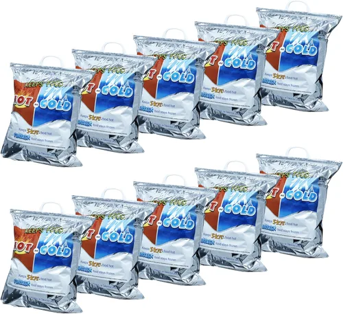 Miniatura 41 de Superio Bolsas aisladas para bebidas frías y calientes para entrega de alimentos, bolsas de compras de comestibles, almacenamiento de alimentos