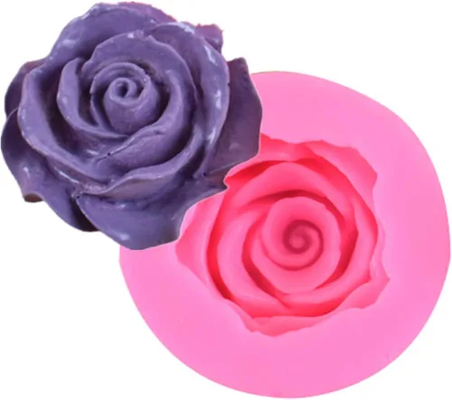 Miniatura 6 de BeeSpring Flower Bloom Rose Shape Silicone Fondant Soap 3D Cake Molds Cupcake Jelly Candy Chocolate Decoración Moldes Herramienta para hornear