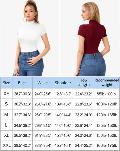 Miniatura 5 de MANGOPOP Camiseta ajustada de manga corta con cuello alto falso para mujer