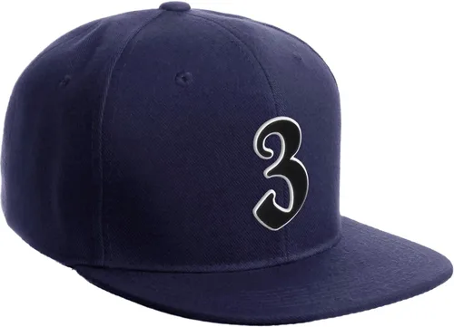 Miniatura 304 de Daxton Gorra clásica con visera de billete plano con letras del alfabeto inglés antiguo de la A a la Z