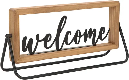 Miniatura 8 de NIKKY HOME Letrero de madera para el hogar, letrero de letras con recorte independiente para el hogar, letrero rústico para mesa, letrero decorativo