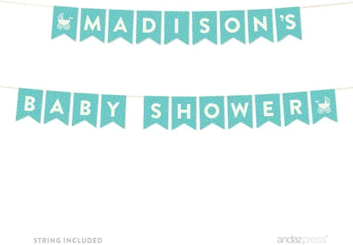 Miniatura 14 de Colección de Baby shower de Andaz Press Baby & Co., Banner Cards & Gifts, 1