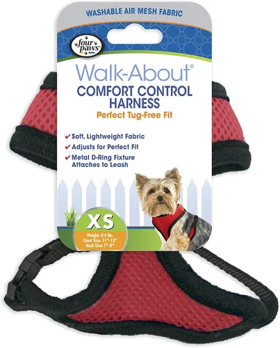 Miniatura 22 de Four Paws Comfort Control - Arnés para perro, color negro, extra pequeño