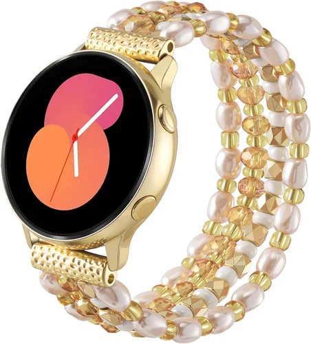 Miniatura 8 de VISOOM Pulsera bohemia con cuentas compatible con Samsung Galaxy Watch 7/6/5/4 1.57/1.73 pulgadas / Active 2 Watch 4 Classic 1.654 pulgadas