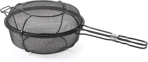 Outset QD77 Parrilla, 1 UN, Cesta y Sartén de Chef para Exteriores en Negro