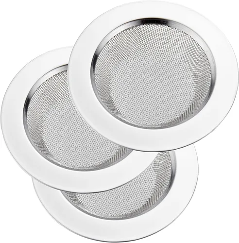 Miniatura 11 de LASSHSWA 2 piezas de colador de fregadero de cocina de acero inoxidable, colador de drenaje de fregadero de cocina, coladores de fregadero con borde
