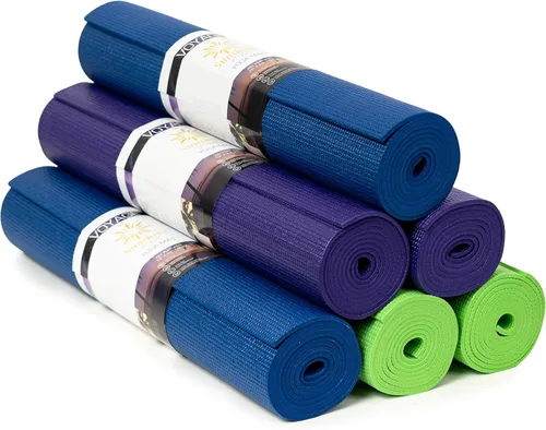 Voyage - Tapete de yoga a granel, paquete de 6, 72 x 24 pulgadas, esterillas de yoga profesionales para estudio y gimnasio, 0.197 in de grosor,