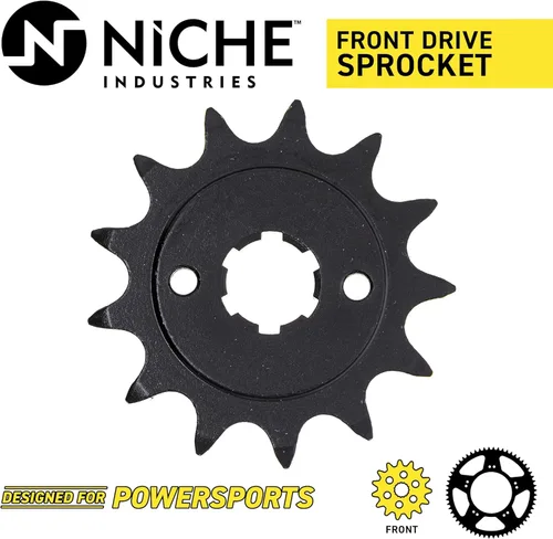 Miniatura 2 de NICHE Piñón de accionamiento delantero de 520 pasos 13 dientes para Honda CRF230L CRF230M XR200 XL250 23801-KCN-000