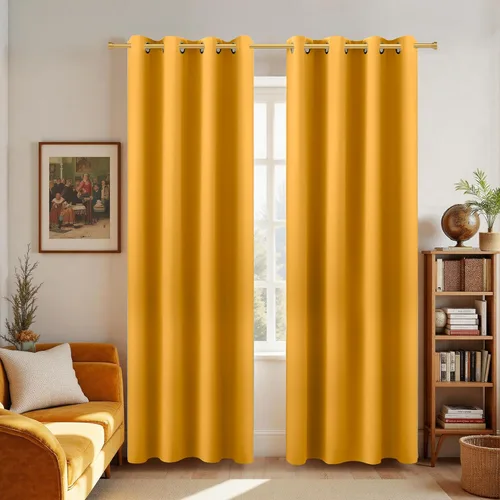 Miniatura 42 de Cortinas opacas de 72 pulgadas extra anchas para dormitorio, puerta corrediza de vidrio y patio, 2 paneles con ojales para oscurecer ventana grande