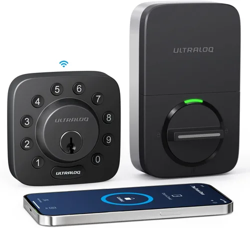 Miniatura 11 de ULTRALOQ U-Bolt - Cerradura inteligente WiFi 5 en 1 con sensor de puerta, cerradura inteligente con cerrojo de puerta WiFi, control remoto