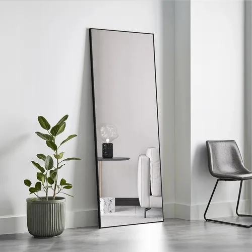 Miniatura 14 de Simple Deluxe Espejo arqueado de longitud completa, espejos de piso grandes de 56 x 15 pulgadas, para pared, puerta, dormitorio, baño, sala de estar