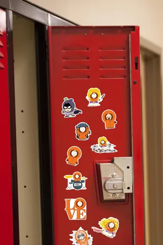 Miniatura 6 de South Park Kenny - Paquete de calcomanías de vinilo troqueladas grandes de lujo para laptop, botella de agua, álbumes de recortes, tableta y uso
