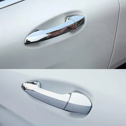 Miniatura 9 de Dreamseek 8 piezas de 4 manijas de puerta compatibles con Mercedes Benz CLA GLK GLA GLE B C E ML Clase X156 W166 W204 W212 W246 Exterior ABS Molding