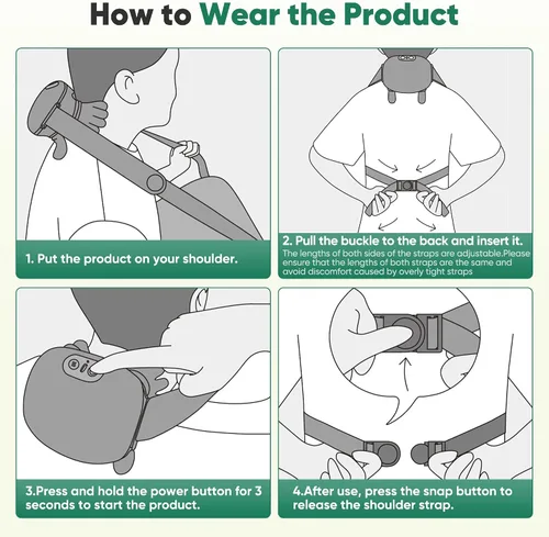 Miniatura 5 de Masajeador de cuello, masajeador eléctrico de cuello y espalda con calor, diseño de mano humana simulada, masaje de hombro y cuello para aliviar
