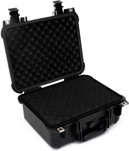 Miniatura 8 de Koah Funda rígida de plástico resistente a la intemperie con espuma personalizable (13 x 11 x 6 pulgadas), a prueba de agua y golpes, para cámaras